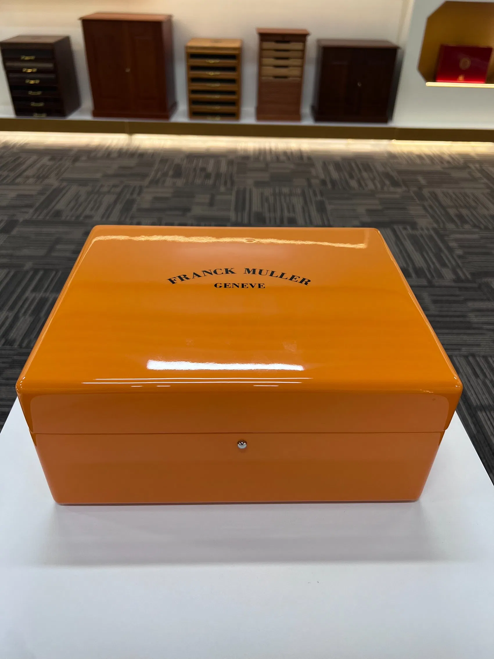 Premium Wooden Watch Display Box with Velvet Lining Custom Branding Gift Case