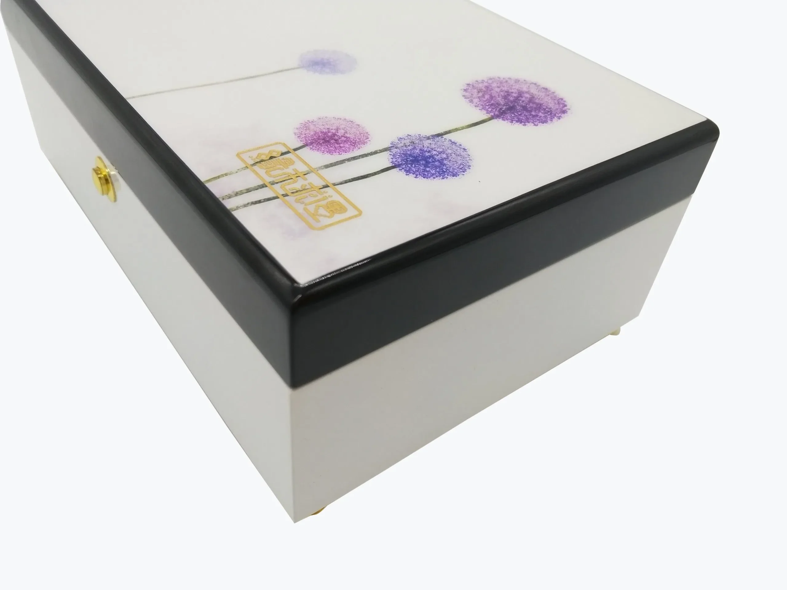 Fashionable PU Painting Wooden Jewelry Packaging Box with Mirror
