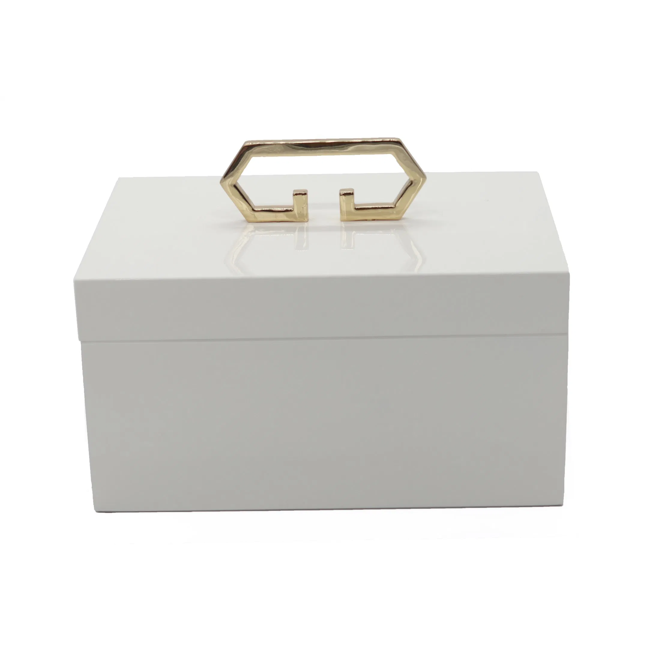 Eco-Friendly PU Lacquered Wooden Jewelry Gift Box for Elegant Storage