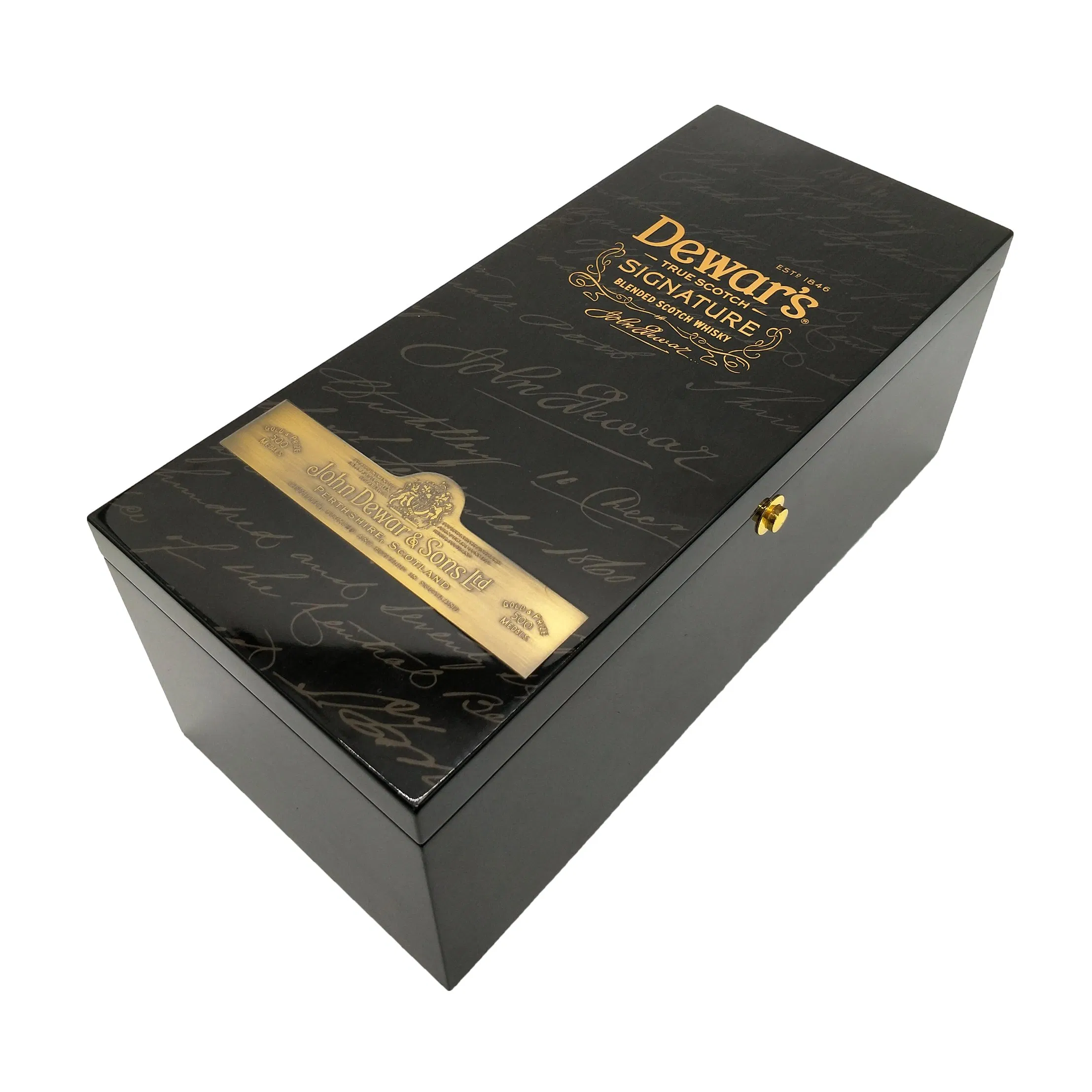 Luxury High End Wooden Packaging Scotch Whisky Wine Packaging Box