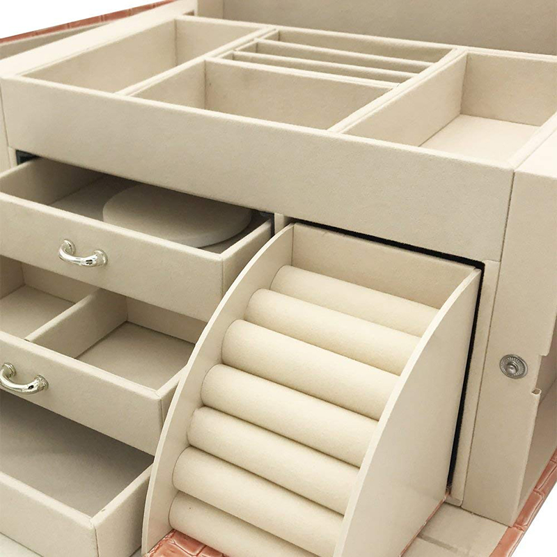 Leather Packaging Storage Box Jewelry Box for Necklaces/Earrings/Rings/Watches