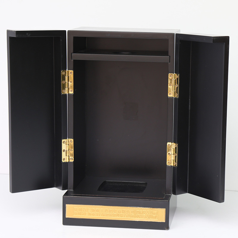 OEM Luxury Glossy Piano Lacquer Finished Wooden Wine Gift Packaging Box