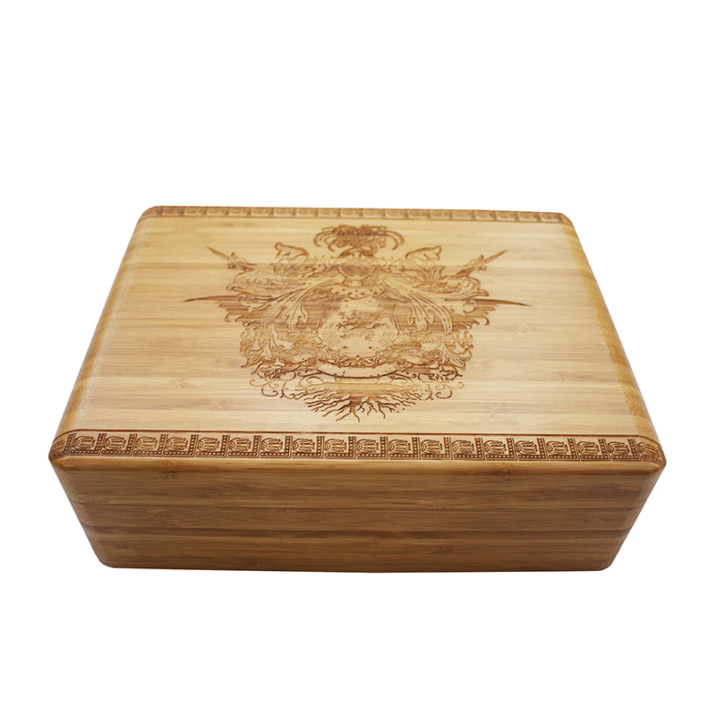 Customized High End Simple Bamboo Wooden Gift Packaging Box