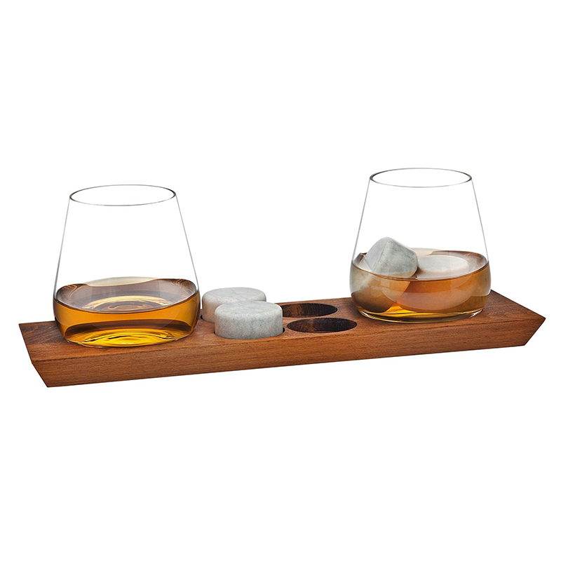 Handmade Whiskey Display Wine Tray for Men Father Best Gift