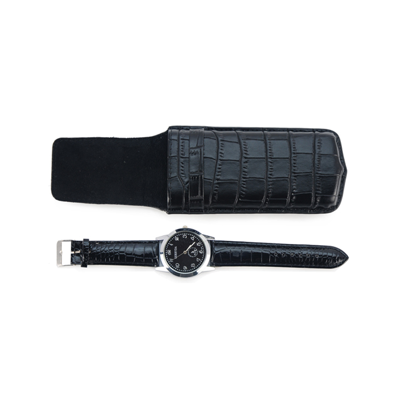 Luxury Popular Portable Leather Single Travel Watch Box for Gift