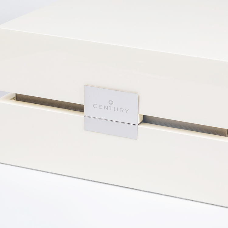Customized Logo Printed Watch Boxes White Piano Finishing Gift Packaging Box