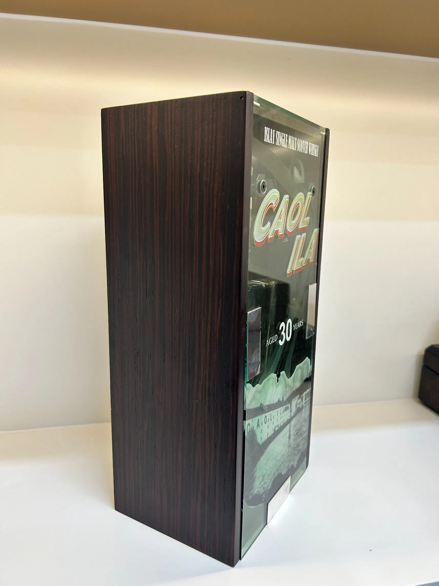 Luxury Wooden Wine Box with Hydraulic Lid Support Single Bottle Gift Packaging Case