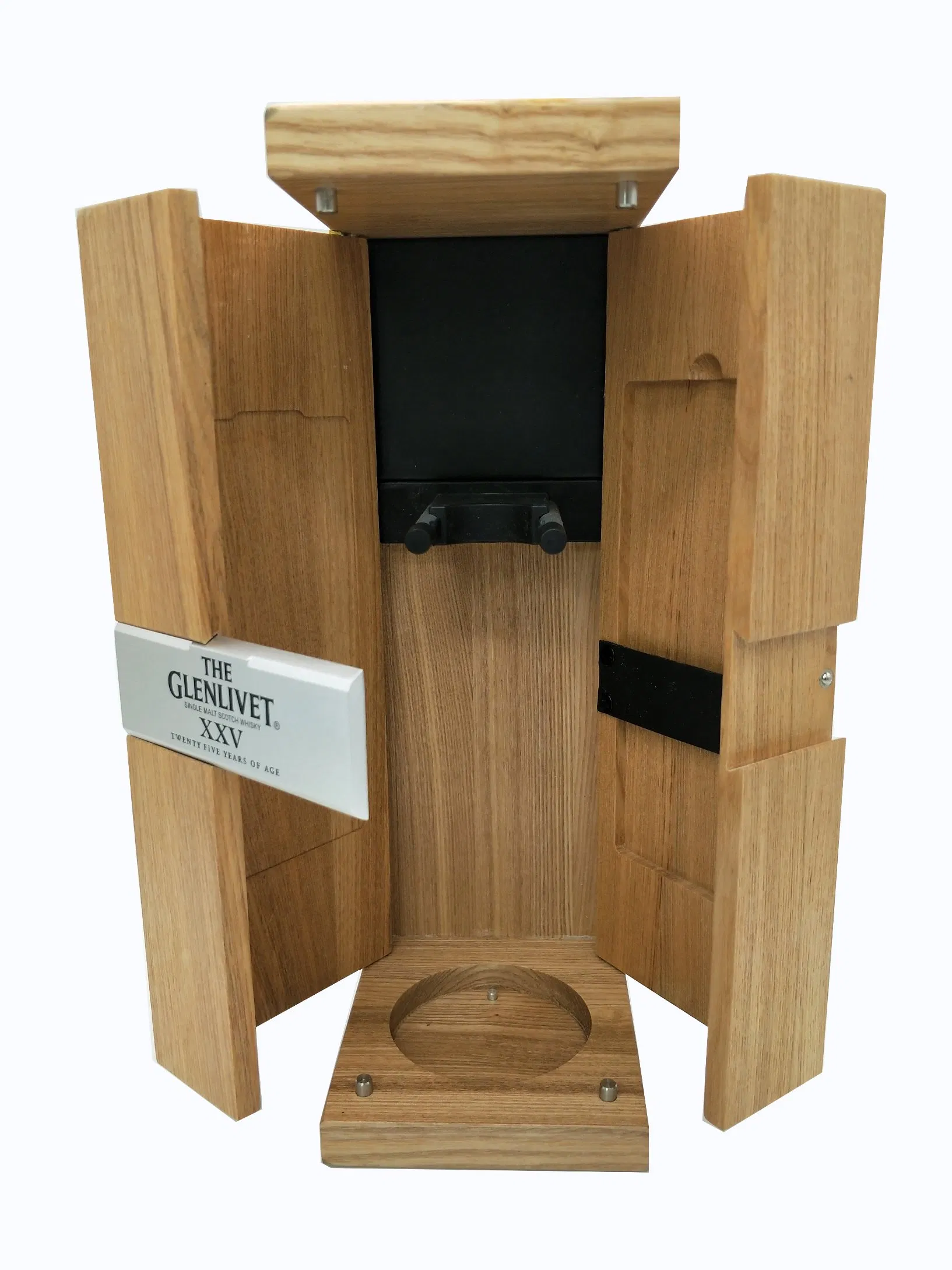 Custom High End Luxury Solid Wooden Packaging Whisky Wine Box