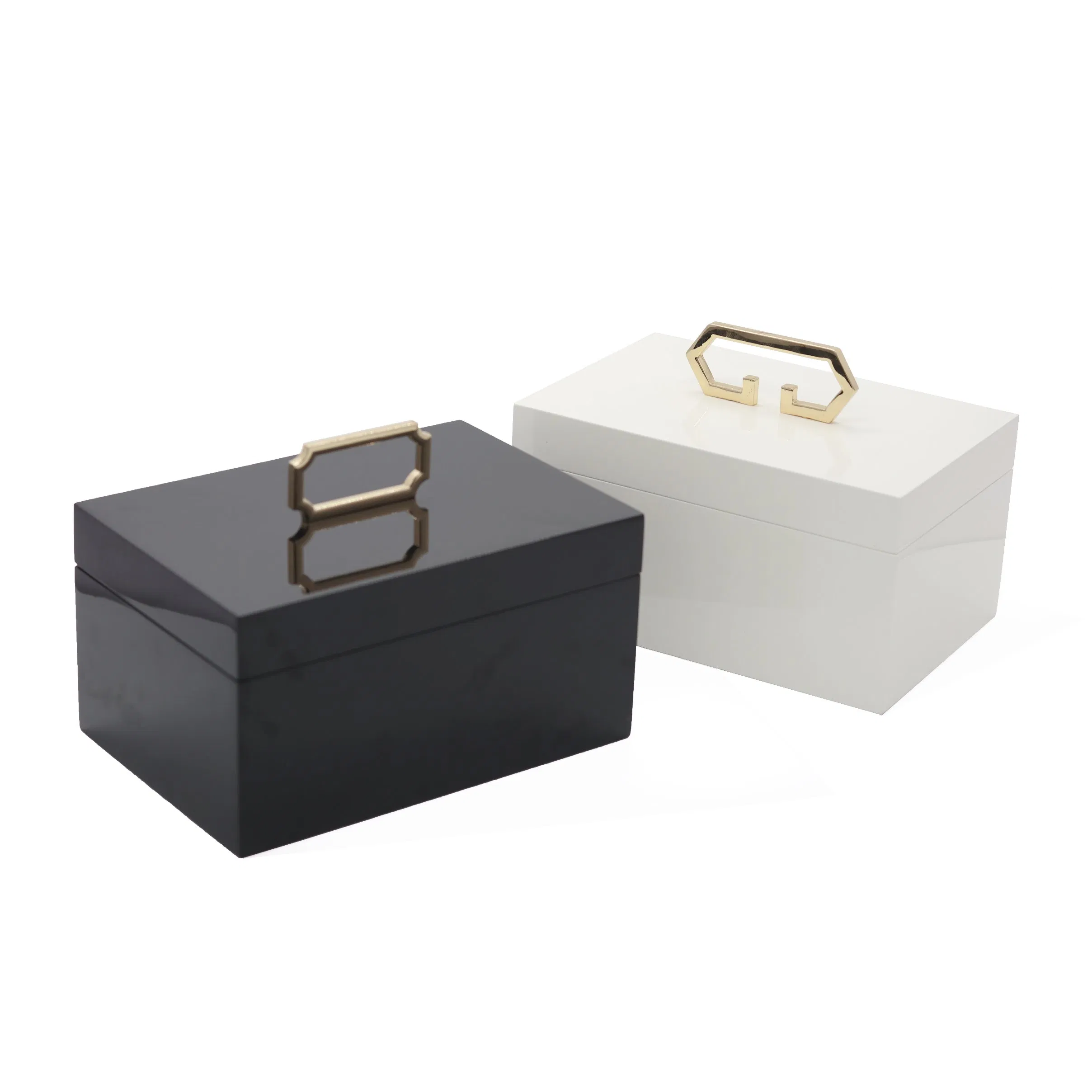 Eco-Friendly PU Lacquered Wooden Jewelry Gift Box for Elegant Storage