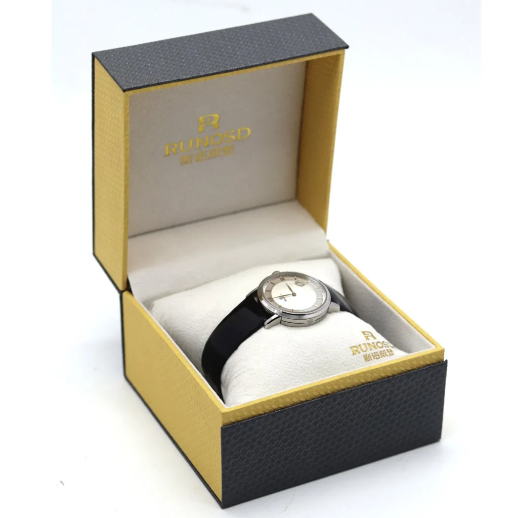 Customized High End Handmade Paper Packaging Single Watch Box