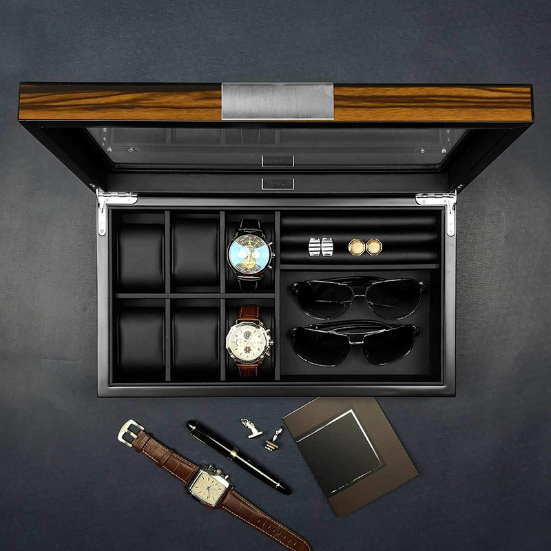 Custom Extravagant Design Wooden Packaging Display Watch Box for Gift