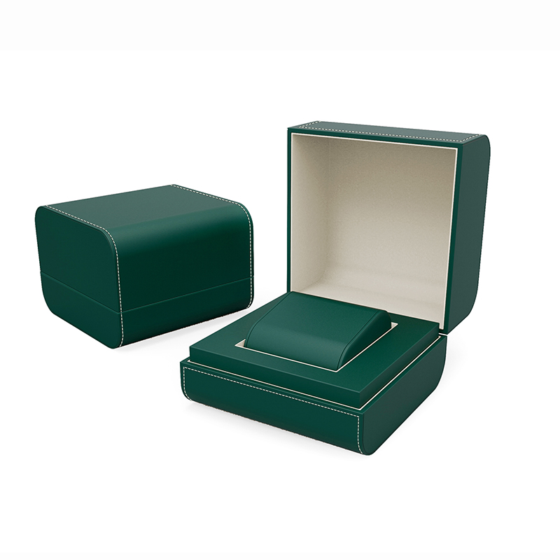 Custom Logo Luxury Green Color Leather Packaging Box Watch Display Box