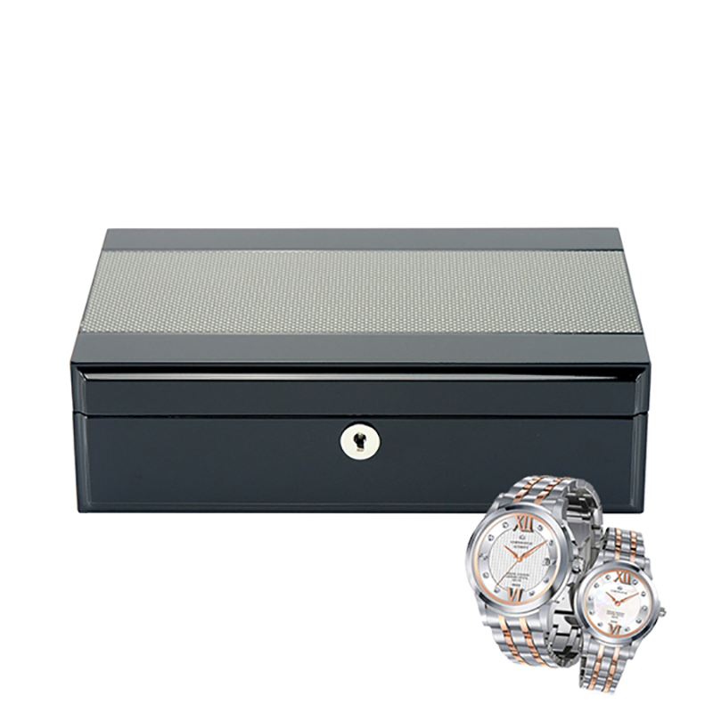 Custom Carbon Fiber Wooden 10-Slot Watch Storage Gift Box