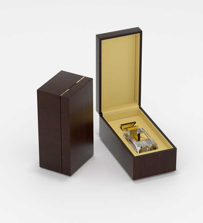 Manufacturer Customized Brown PU Leather Wooden Arabian Perfume Bottle Gift Box Wooden Luxury Perfume Gift Box Packaging