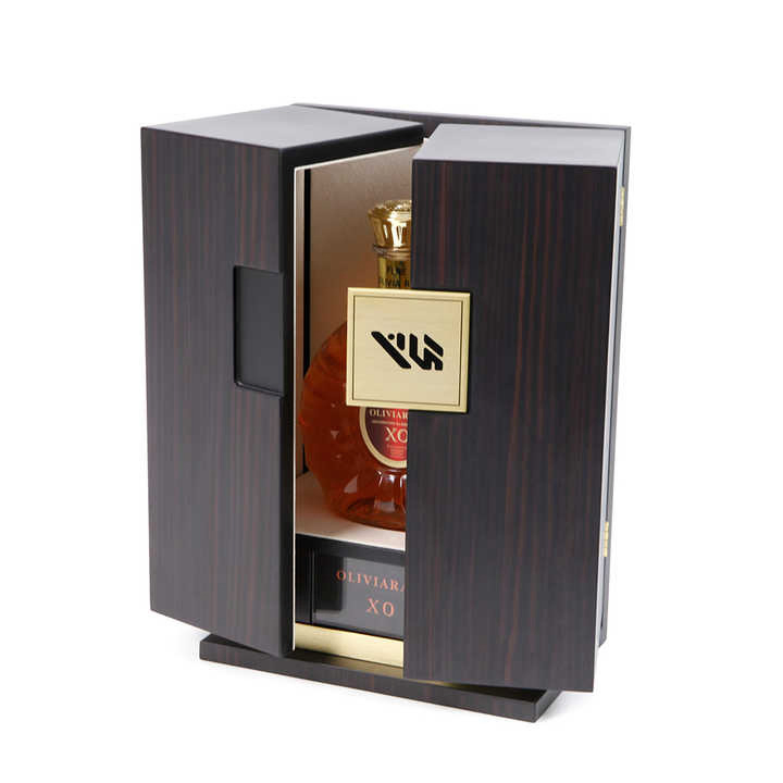 Customized Recyclable Silk Printed Logo Suede Wooden Box, Newly Designed Luxury Wooden Wine Box