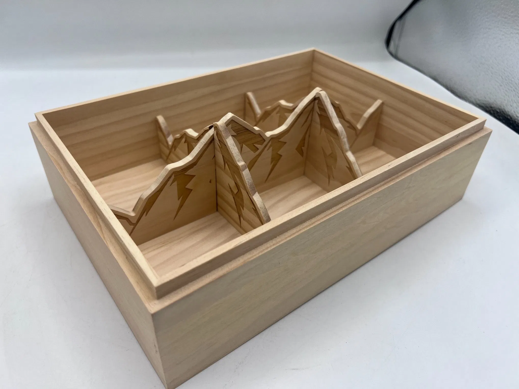 Wooden Storage Box Organizer Home Storage Container with Lid for Decorative Organization