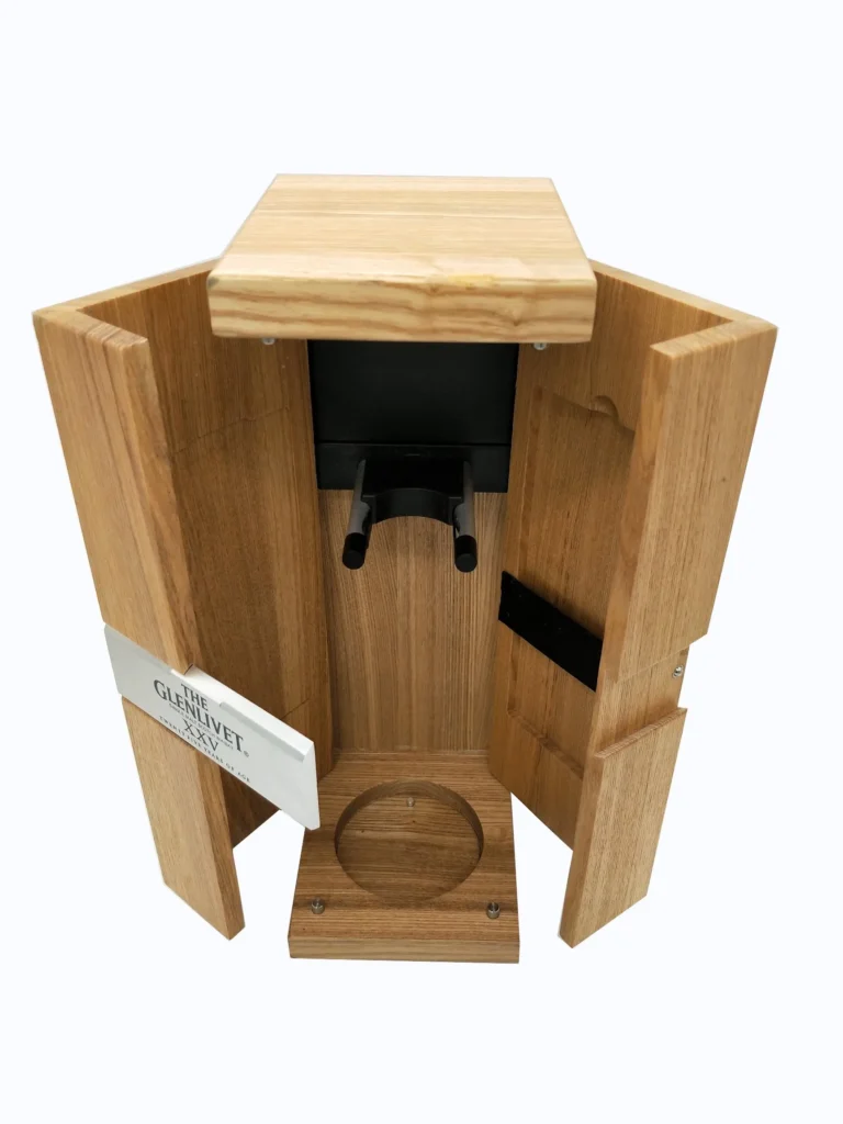 Custom High End Luxury Solid Wooden Packaging Whisky Wine Box