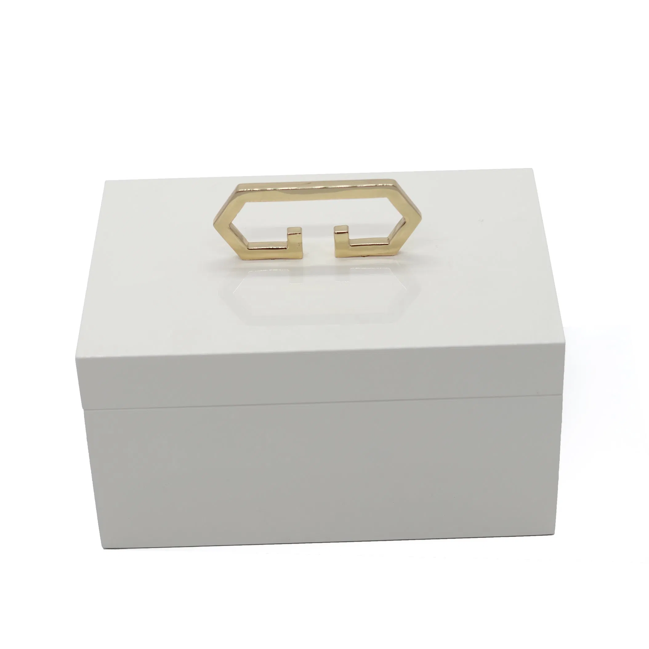 Eco-Friendly PU Lacquered Wooden Jewelry Gift Box for Elegant Storage