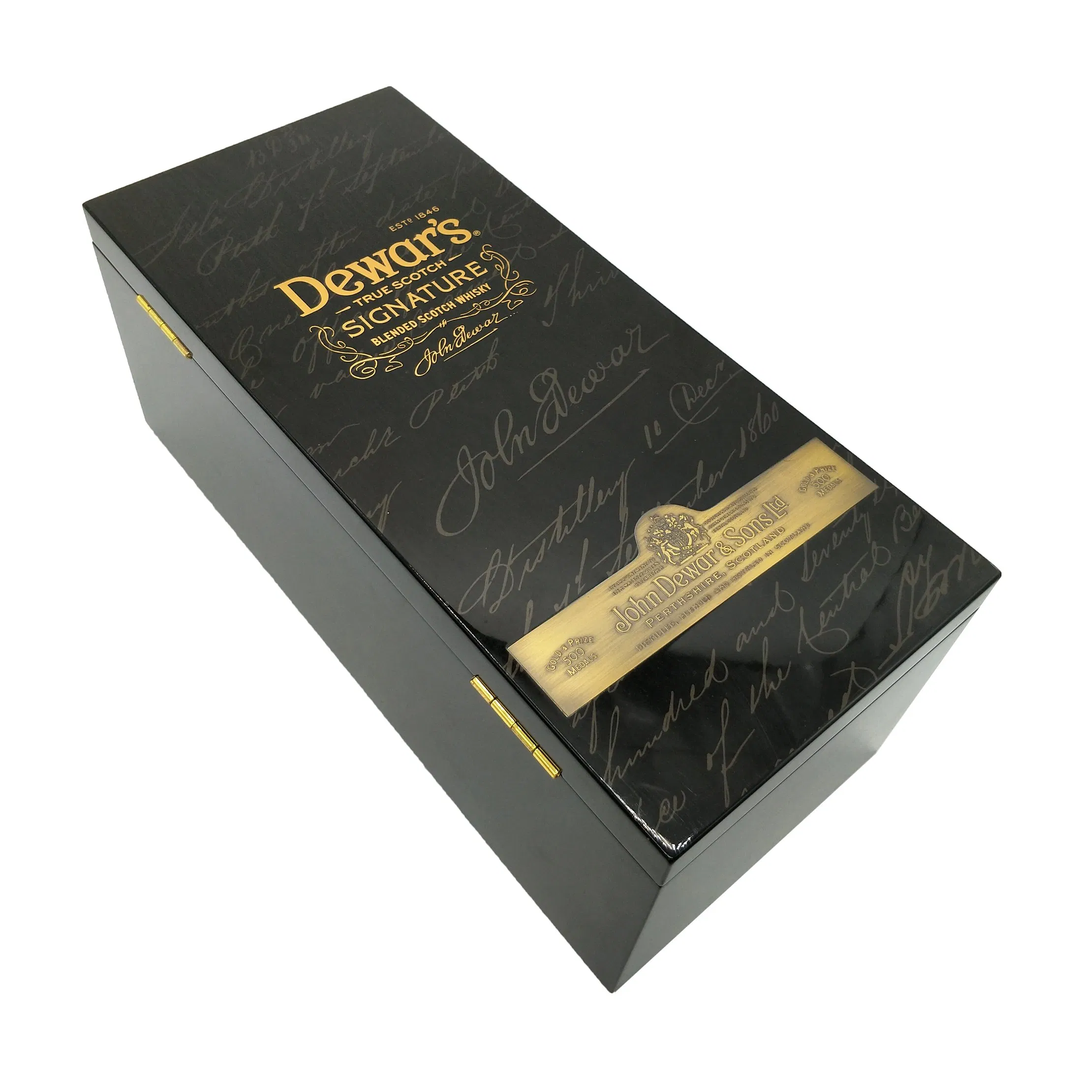 Luxury High End Wooden Packaging Scotch Whisky Wine Packaging Box