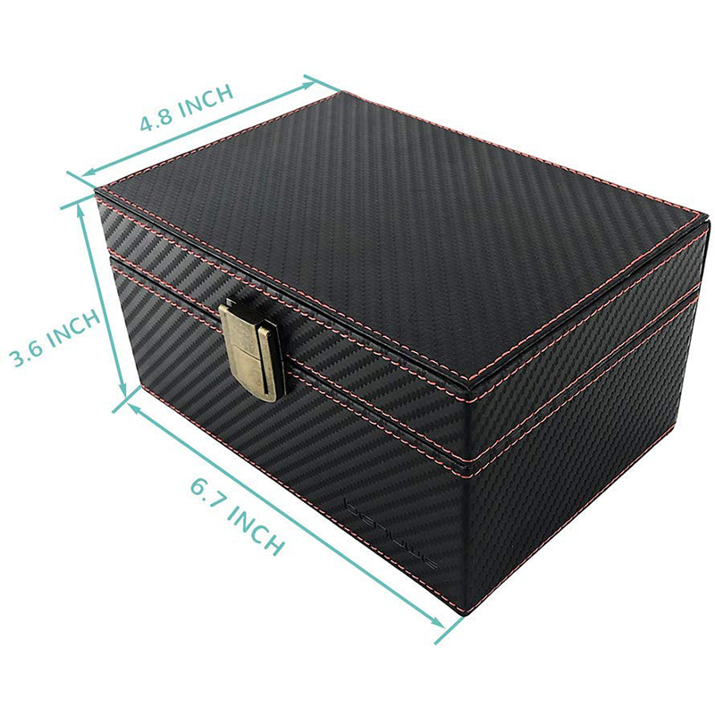 OEM Luxury Large Capacity Leather Storage Box for Mobile Phone / Card / Car Key