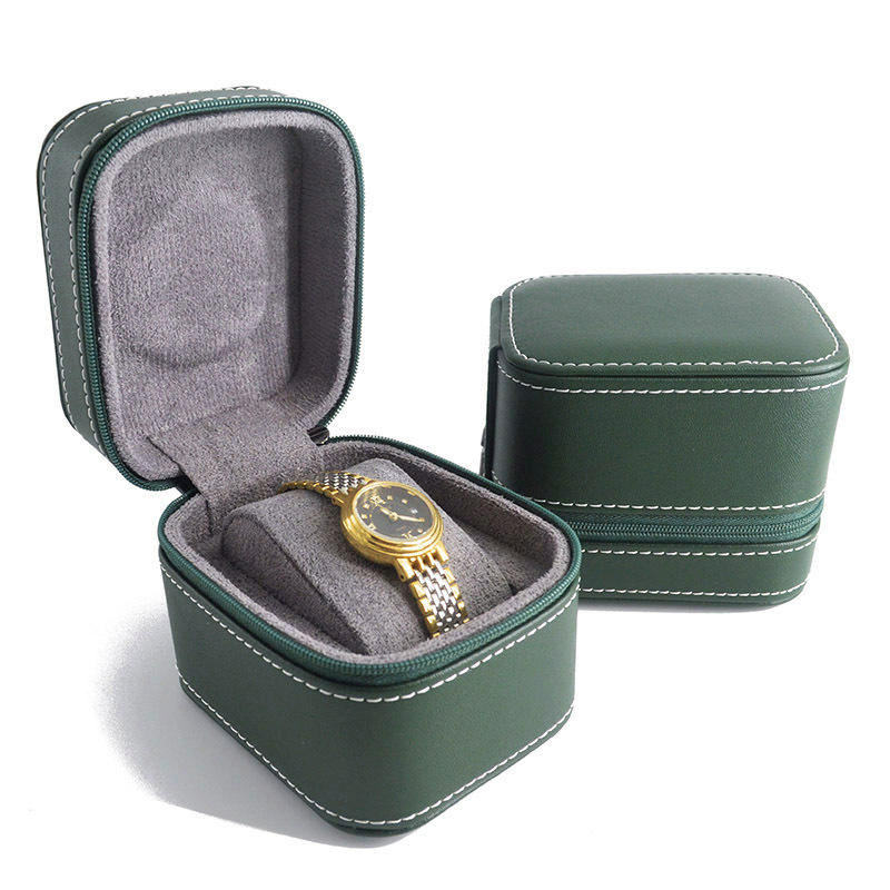 PU Leather Single Watch Display Stand Storage Watch Gift Collection Box