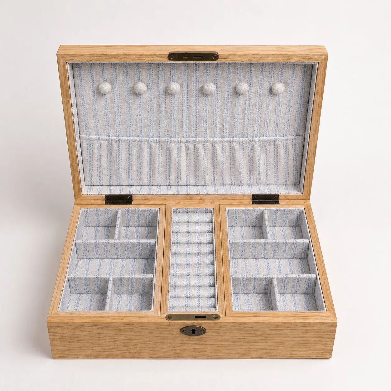 Luxury Wooden Jewelry Box Large Capacity Jewelry Organizer with Ring Necklace Earring Storage Handmade Vintage Design