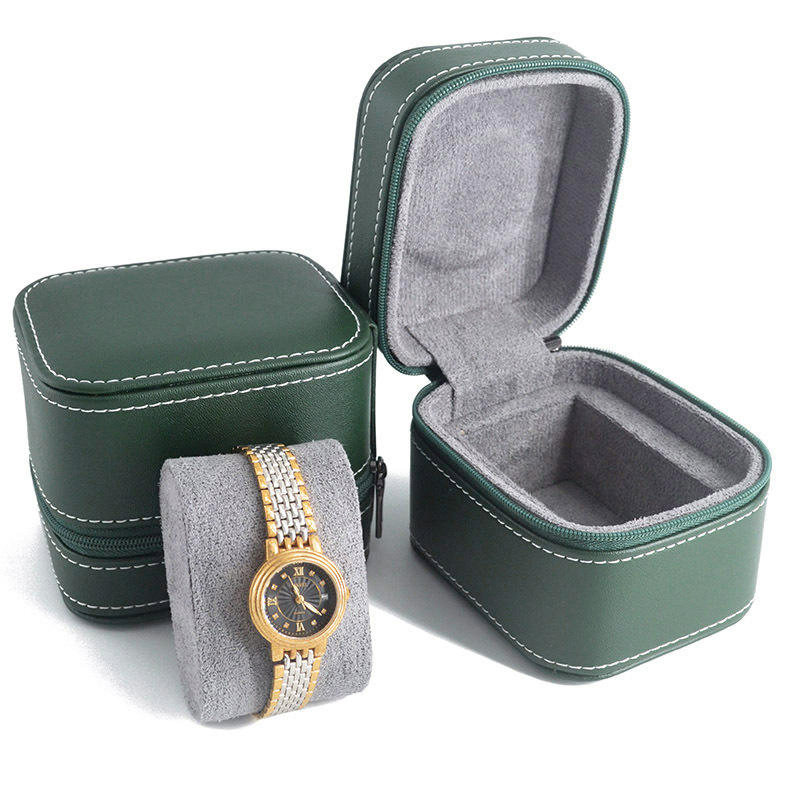 PU Leather Single Watch Display Stand Storage Watch Gift Collection Box