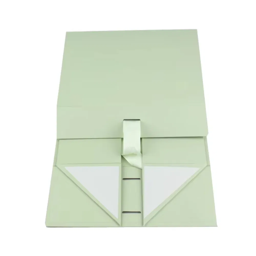 Custom Emballages Rigid Cardboard Packaging Magnetic Folding Gift Paper Box for Wedding