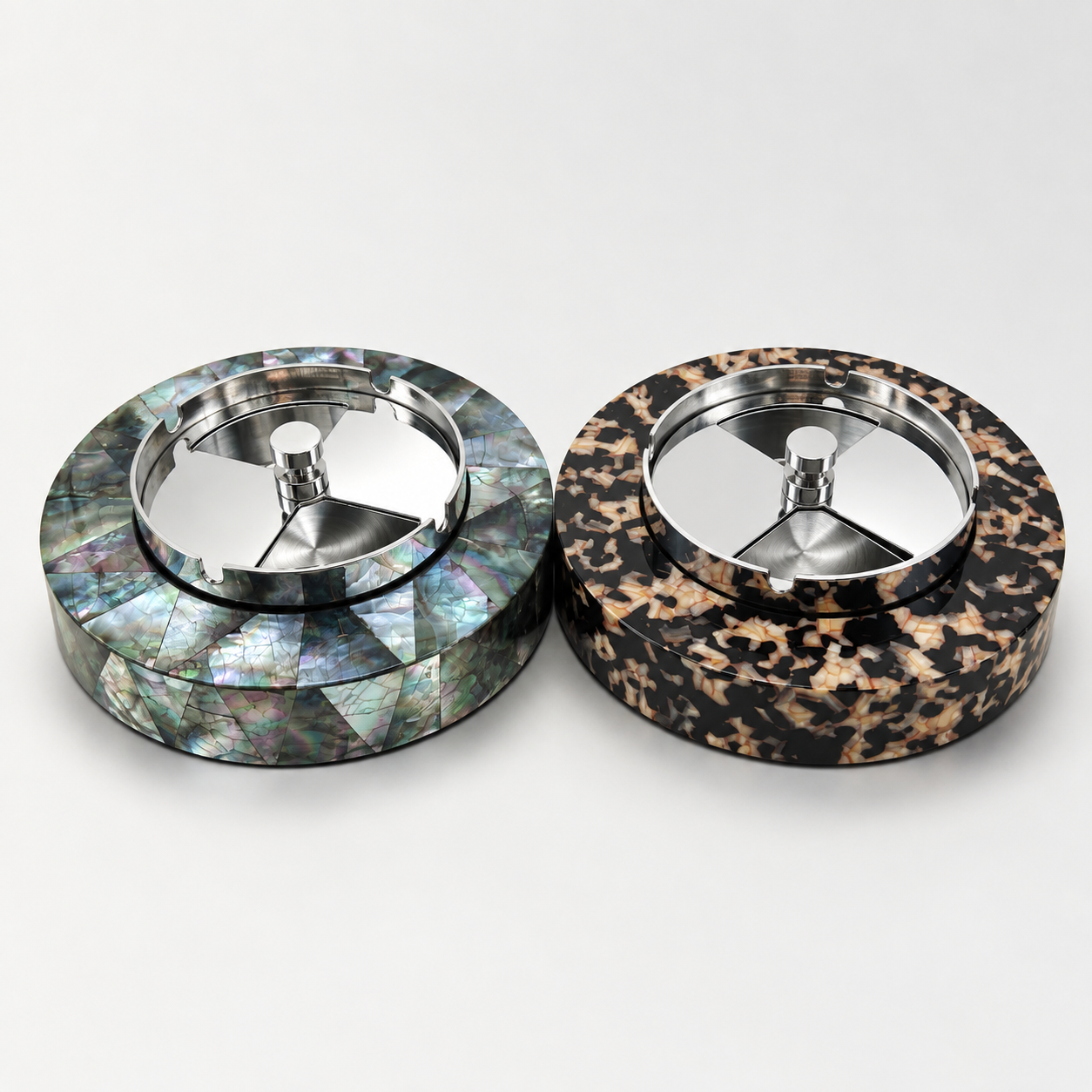 Luxury natural shell inlay cigar ashtray