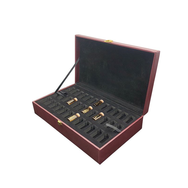 Chic Travel-Friendly PU Leather Essential Oil Gift Set