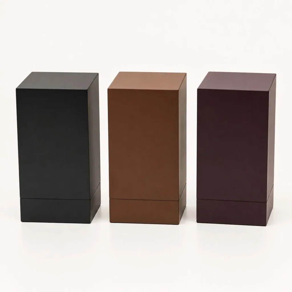 Customized Wooden Perfume Box with Tilting Cover for Bottles
