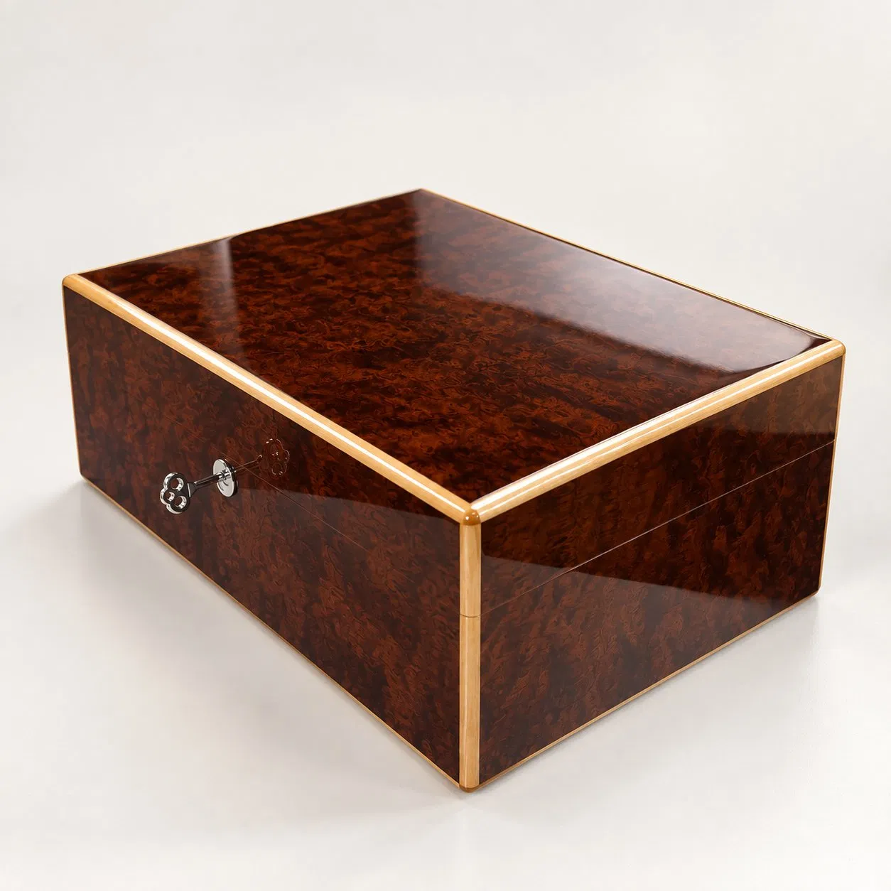 Custom Wooden Humidor Cigar Box Luxury Storage Case with Handmade Premium Gift Packaging