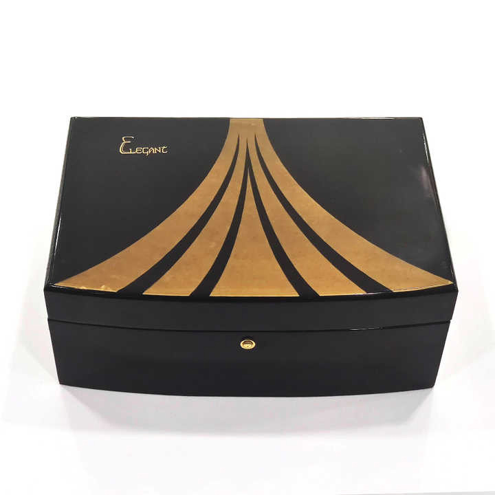 Elegant Antique Style Wooden Perfume Storage Box for Luxury Decor
