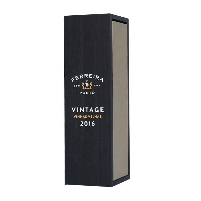 Custom Engraved Luxury Wine Box with Personalized Logo Design