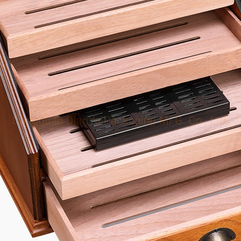 Custom Handmade Cigar Humidor Box with Unique Logo Design