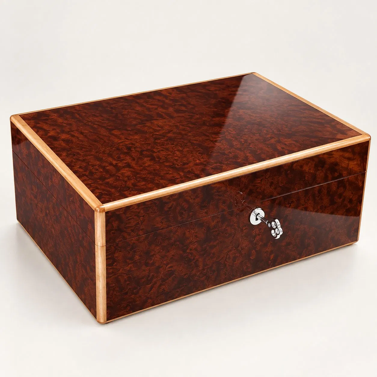 Custom Wooden Humidor Cigar Box Luxury Storage Case with Handmade Premium Gift Packaging