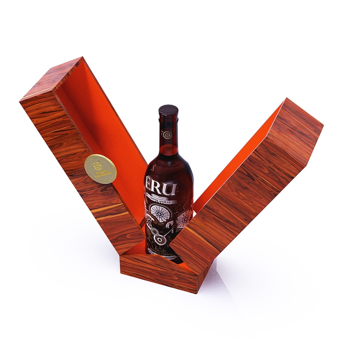 Customizable Elegant Wooden Cosmetic Box for Perfume Storage