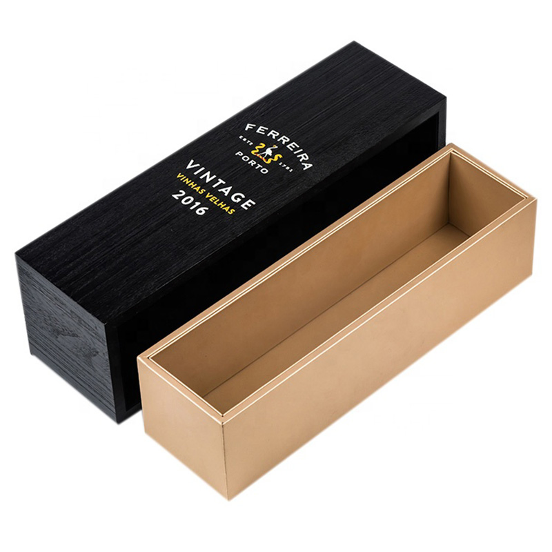 Custom Engraved Luxury Wine Box with Personalized Logo Design