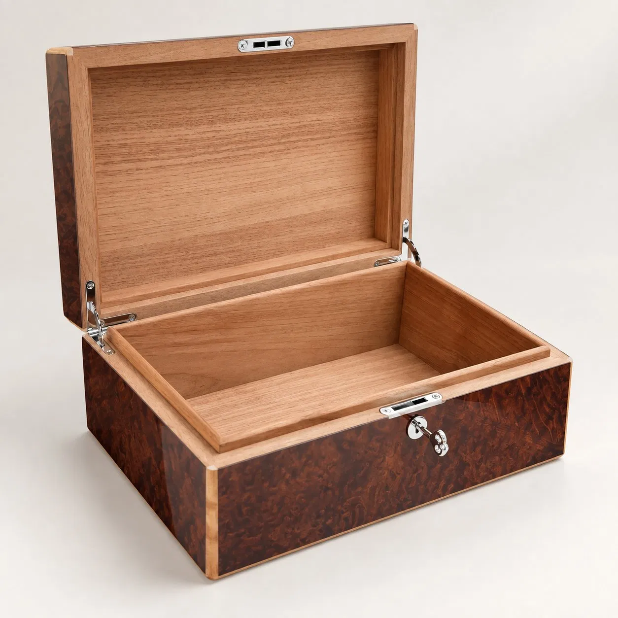 Custom Wooden Humidor Cigar Box Luxury Storage Case with Handmade Premium Gift Packaging