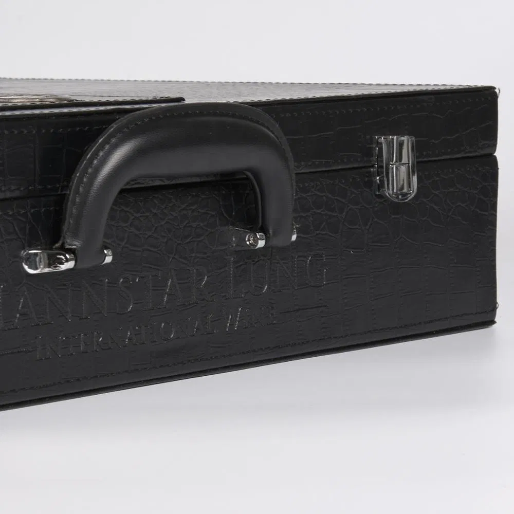Custom Portable Wine Box for Travel with PU Leather Design